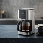 Drip Coffee Machine - Digital Touch Screen (1.5L; Blk-SS)  MS Department Store Oman