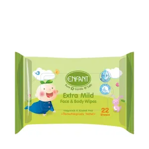 Enfant Extra Mild Face & Body Wipes 22 Sheets MS Department Store Oman