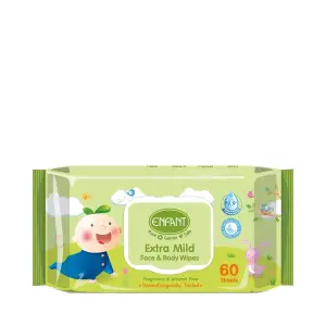 Enfant Extra Mild Face & Body Wipes 60 Sheets MS Department Store Oman