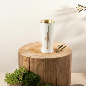 Incense Burner From Liqaa - Pearl White + Gold MS Department Store Oman