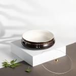 Large Date Bowl From Naqsh - Black + Gold MS Department Store Oman