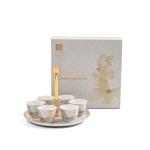 Arabic Coffee Set 7 Pcs From Veloura - Brown + Gold MS Department Store Oman