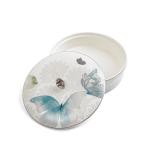 Large Date Bowl Form Veloura - Blue + Silver MS Department Store Oman