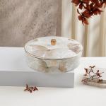 Large Date Bowl From Veloura - Brown + Gold MS Department Store Oman
