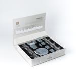 Tea And Arabic Coffee Set 19 pcs From Mirral - Dark Blue + Silver MS Department Store Oman
