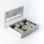 Porcelain Tea Set 12 Pcs From Mirral - Grey + Gold MS Department Store Oman
