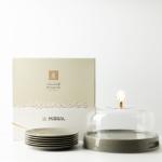 Cake Serving Set 9 Pcs From Mirral - Grey + Gold MS Department Store Oman