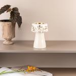 Porcelain Incense Burner From Mirral - White + Gold MS Department Store Oman