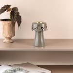 Porcelain Incense Burner From Mirral - Grey + Gold MS Department Store Oman