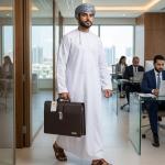 MONSCA LEATHER ATTACHE CASE 15.5X11X2.50 BROWN COLOUR, MS Department Store Oman