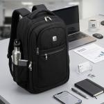 WIRES TROLLEY LAPTOP BACKPACK 19"BLK MS Department Store Oman
