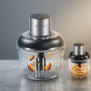 Chopper + 0.7L Glass Bowl (3L;2Speed;Blk)  MS Department Store Oman
