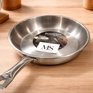 Stainless Steel Bonera Stainless Steel Fry Pan 20 Cm MS Department Store Oman