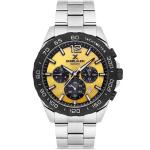 Daniel Klein Exclusive Men'S Stainless Steel Chronograph Watch – Yellow Dial & Black Tachymeter Bezel MS Department Store Oman