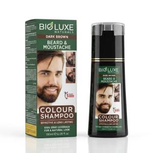 Bioluxe Men Beard Color Shampoo Dark Brown 180Ml MS Department Store Oman