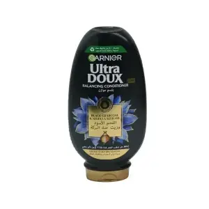 Garnier Ultra Doux Black Charcoal Conditioner-360Ml MS Department Store Oman