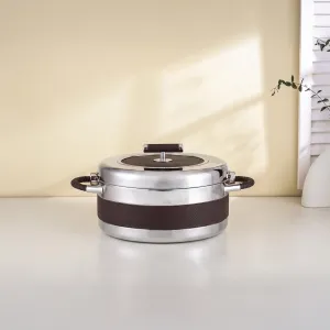 AL FURSAN  5.5 L HOT POT SILVER & BROWN MS Department Store Oman