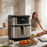Air Fryer -Digtl TouchScrn (9.2L;10Prgm;SS-Blk)  MS Department Store Oman