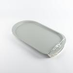 Iron Serving Tray From Liqaa - Grey + Silver MS Department Store Oman