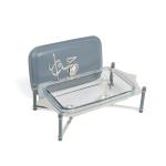 Stainless Steel Buffet - M From Jiwar - Blue + Silver MS Department Store Oman