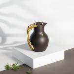 Vacuum Flask For Tea And Coffee From Naqsh - Black + Gold MS Department Store Oman