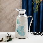 One Vacuum Flask For Tea And Coffee From Veloura - Blue + Silver MS Department Store Oman