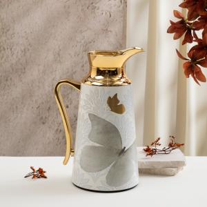 One Vacuum Flask For Tea And Coffee From Veloura - Brown + Gold MS Department Store Oman