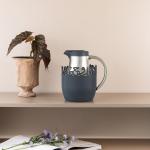 Vacuum Flask For Tea And Coffee From Mirral - Dark Blue + Matt Silver MS Department Store Oman