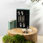 Cutlery Set 6 Pieces From Liqaa - Gold+Silver MS Department Store Oman