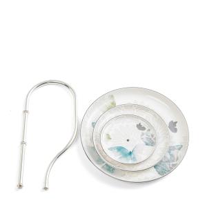 Otantik 3 Layer Stand From Veloura Blue + Silver MS Department Store Oman