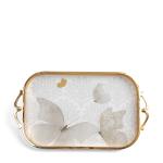 Luxury Serving Tray From Veloura - Brown + Gold MS Department Store Oman