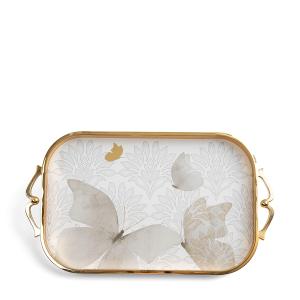 Luxury Serving Tray From Veloura - Brown + Gold MS Department Store Oman