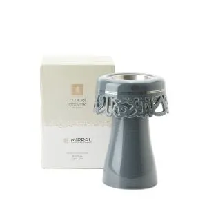 Porcelain Incense Burner Form Mirral - Dark Blue + Silver MS Department Store Oman