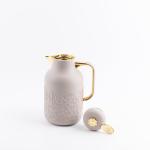 One Vacuum Flask For Tea And Coffee From Jiwar - Purple + Gold MS Department Store Oman
