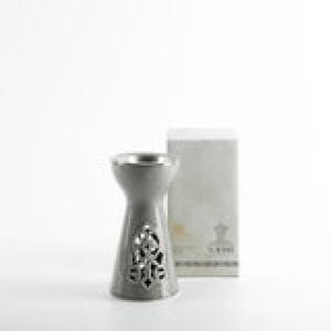 Porcelain Incense Burner Form Naqsh - Grey + Silver MS Department Store Oman