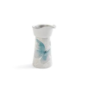 Porcelain Incense Burner Form Veloura - Blue + Silver MS Department Store Oman