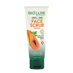 Bioluxe Papaya Anti Tan Face Scrub 170Ml MS Department Store Oman