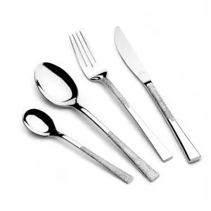 26Pcs Premium Cutlery Set - Silver MS Department Store Oman
