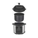 6L Digital Pressure Express Cooker - Grey MS Department Store Oman