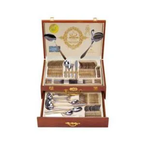 86Pcs Cutlery Stainlsee Steel - Rose Gold MS Department Store Oman