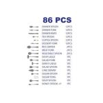 86Pcs Cutlery Stainlsee Steel - Rose Gold MS Department Store Oman