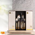 Cutlery Set 30 Pieces From Jiwar - Gold +Silver MS Department Store Oman