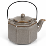 Japanese Blue Pattern Ceramic Teapot With Bamboo Handle MS Department Store Oman
