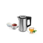Stainless Steel Electric Kettle - Black/Silver MS Department Store Oman