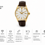 Beverly Hills Polo Club Gold-Tone Date Watch With Brown Leather Strap MS Department Store Oman